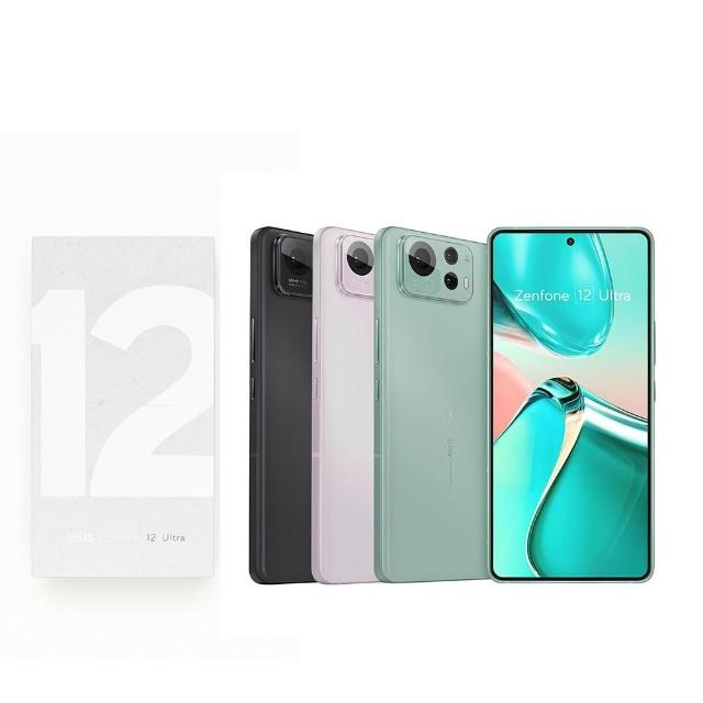 ASUS 華碩 ZenFone 12 Ultra 是 2024 年旗艦級 5G 智慧型手機，搭載 6.78 吋 FHD+ 2400x1080 解析度 AMOLED 螢幕，提供細膩視覺體驗。高通 Snapdragon 8 Elite 八核心處理器，搭配 12GB RAM 與 256GB 內建儲存空間，執行 Android 15 系統，效能強悍適合多工與遊戲。後置三鏡頭系統包含 5000 萬畫素主鏡頭、1300 萬畫素超廣角與 3200 萬畫素長焦，前置 3200 萬畫素自拍鏡頭，支援專業攝影與 4K 錄影。5500mAh 大容量電池，持久續航無憂。支援完整 5G SA/NSA 頻段、4G LTE 多頻段，nano SIM 卡設計，機身輕薄僅 8.9mm 厚、220g 重量。顏色選擇：檀木黑、冷杉綠、櫻花白。專用保護殼隨盒附贈，無內附充電器。NCC 認證 CCAM245G0072T1，適合追求高效能與攝影的使用者。
