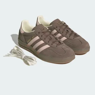 【adidas 愛迪達】GAZELLE INDOOR 運動休閒鞋 滑板 德訓鞋 復古 女鞋 - Originals JR2431