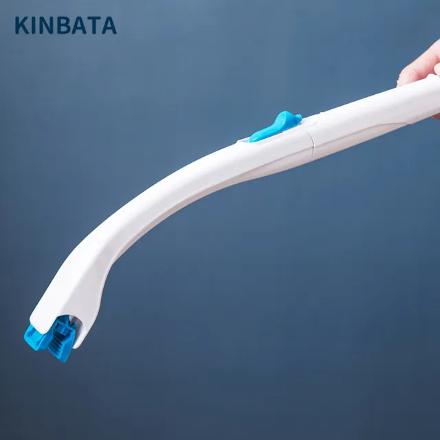 【FIFIOO 杏屋家居】日本KINBATA可溶解拋棄式馬桶刷(附贈16入刷頭/自帶清潔液/即用即拋/不易滋生細菌)