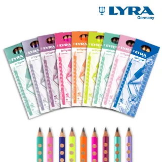 【LYRA】三角洞洞鉛筆18入/任選三色各6支(德國製 三角鉛筆 大三角鉛筆 洞洞筆 粗三角鉛筆)