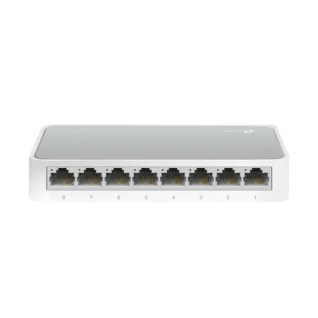 【TP-Link】TL-SF1008D 8埠100Mbps桌上型乙太網路交換器