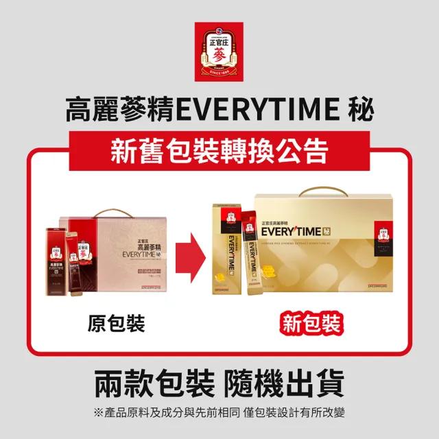 【正官庄】高麗蔘精EVERYTIME 秘-10mlx20入/盒(保健禮盒/送禮/蜂蜜/提升保護力)