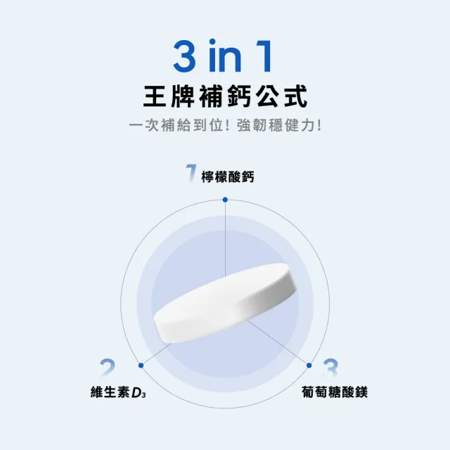 【Wedar 薇達】檸檬酸鈣 12盒組(150顆/盒.高利用率.葡萄糖酸鎂.維生素D)