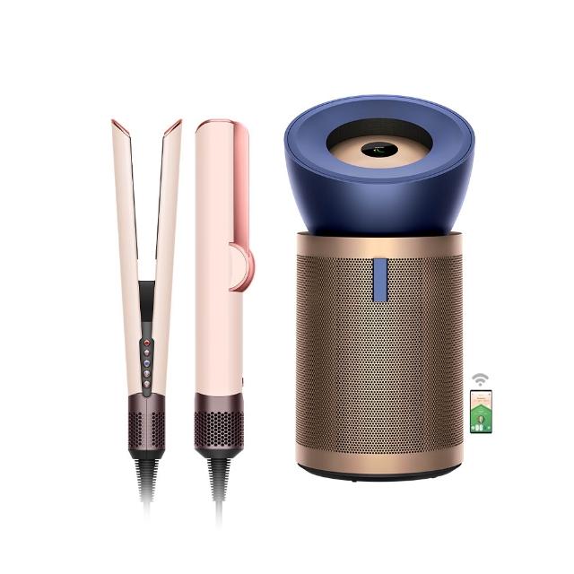 【dyson 戴森】HT01 二合一吹風直髮器(粉霧玫瑰色) + BP04 強效極靜甲醛偵測空氣清淨機 (超值組)