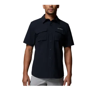 【Columbia 哥倫比亞】男款-防曬UPF50快排短袖襯衫-Silver Ridge™ Elite SS Woven-黑色(UAE85880BK/KS)