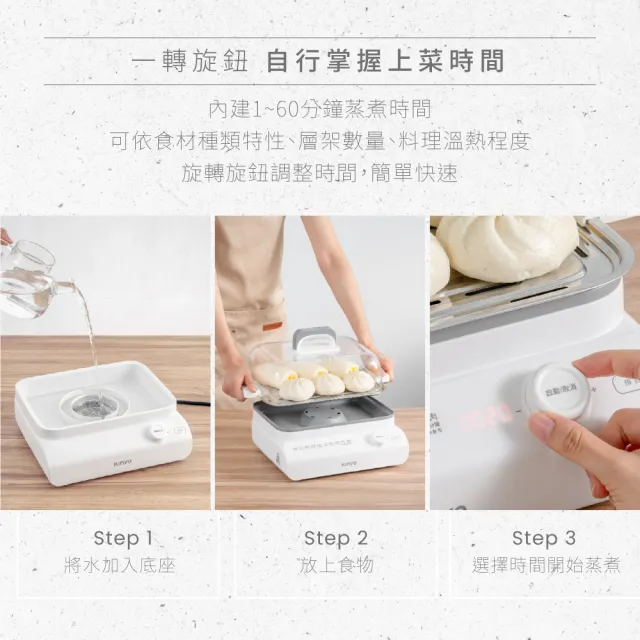 【KINYO】18L多功能智慧鮮蒸鍋 鮮蒸鍋 蒸煮鍋 電蒸鍋 (STM-6595)
