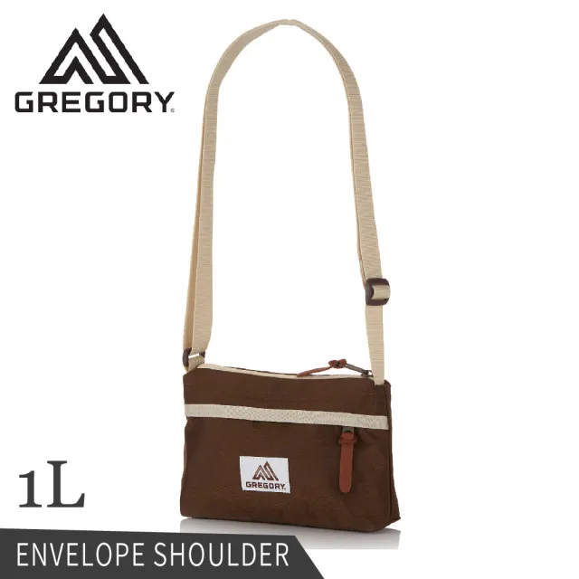 【Gregory】1L ENVELOPE SHOULDER斜背包《棕/淺米黃》125406/側背包/腰包/休閒包