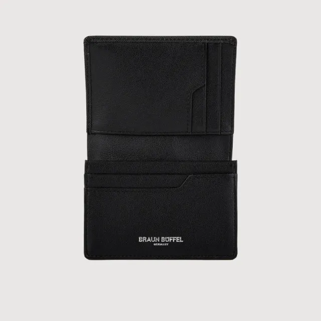 【BRAUN BUFFEL 德國小金牛】格瑞克-F 5卡名片夾-多色任選(BF586-131-BK/HM) 送禮推薦