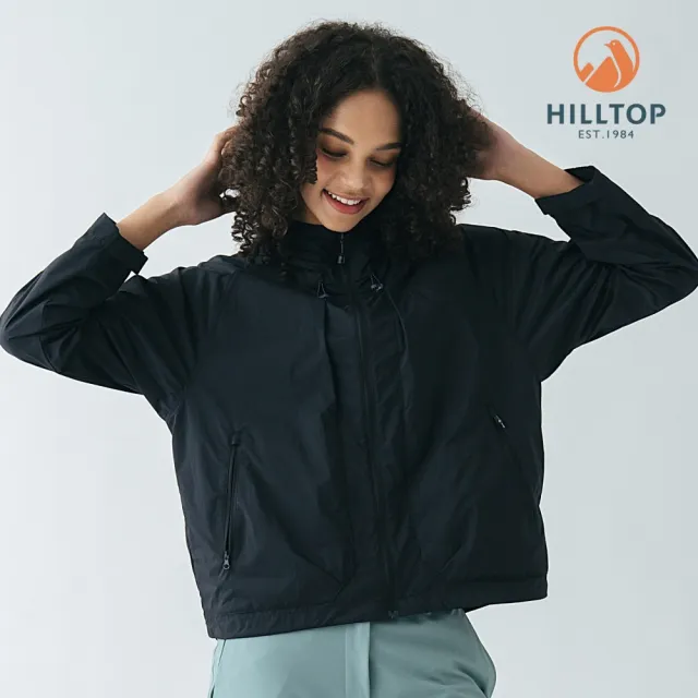 【Hilltop 山頂鳥】超輕量超潑水抗UV外套 女款 黑｜PS02XFH0ECA0