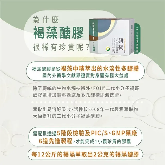 【研褐】二代小分子褐藻醣膠機能飲 10ml X60包/盒 (加贈6包 共66包)