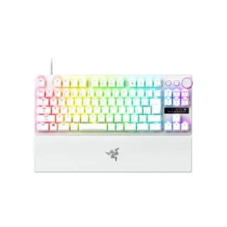 【Razer 雷蛇】獵魂光蛛 V3 Pro TKL 8K 有線英文電競鍵盤/白(RZ03-05521000-R3M1)