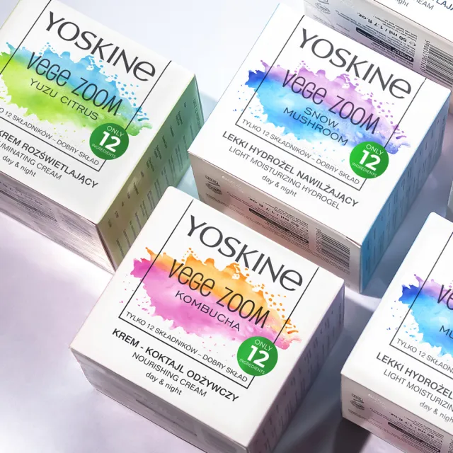 【YOSKINE】純素輕質雪耳萃取日夜霜50ml 買一送一 銀耳萃取 玻尿酸 全天候保濕 快速吸收 官方正貨(乳霜)