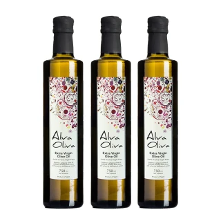 【Alva Oliva】艾娃橄欖 特級冷壓初榨橄欖油750mlx3瓶