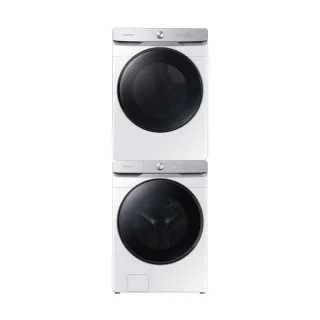 【Samsung 三星】蒸洗脫烘智慧變頻洗衣機超值組合(WF19T6500GW/TW+DVG16CG8600WTW)