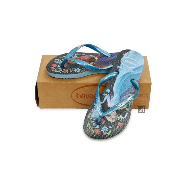 【havaianas 哈瓦仕】兒童拖鞋 女童 男童 艾莎Elsa 安娜 公主拖鞋 花木蘭 小美人魚 人字拖 兒童夾腳拖