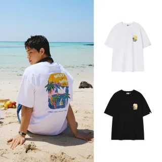 【Wacky WiLLY】官方旗艦館 KIKY海洋圖案短袖T恤(UNI短袖上衣 黑/白色)