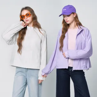 【KERAIA 克萊亞】幻行輕旅涼感運動風速乾外套(兩色；M-XL)