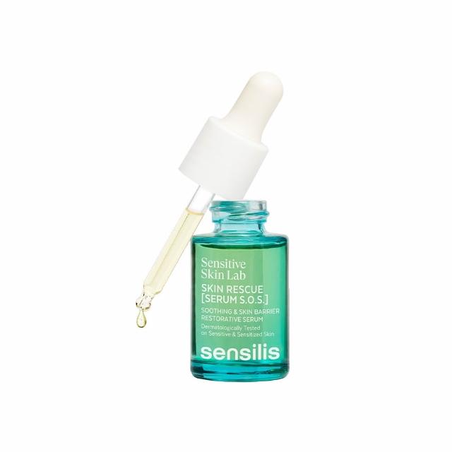 【sensilis 森思黎絲】體驗瓶★SOS急效舒緩修護精華15ml(敏感肌/EGF/B3/B5/屏障修護/舒緩乾燥泛紅)