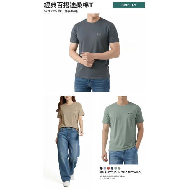 【JU SHOP】三件組-男女迪桑棉除臭抗菌T 短袖上衣 T恤(吸濕排汗 快乾 透氣 彈性 抑菌抑味 休閒 運動)
