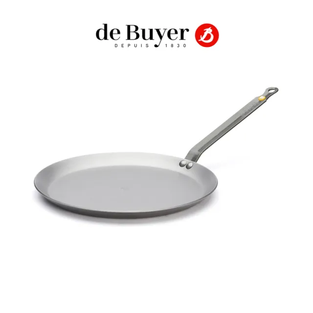 【de Buyer 畢耶】原礦蜂蠟鐵鍋 法式可麗餅鍋24cm-適用IH爐