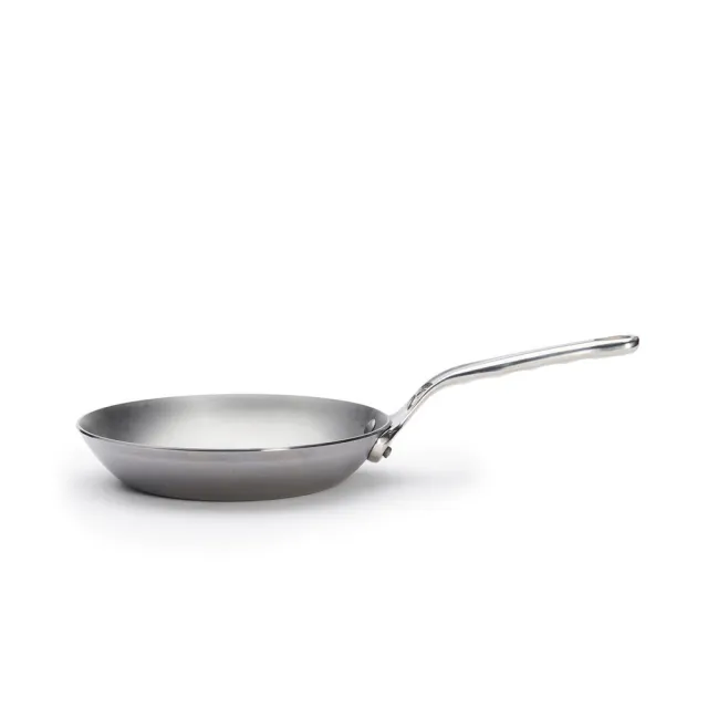 【de Buyer 畢耶】原礦蜂蠟鐵鍋 職人防滑握柄平底鍋24cm-適用IH爐(適用烤箱)