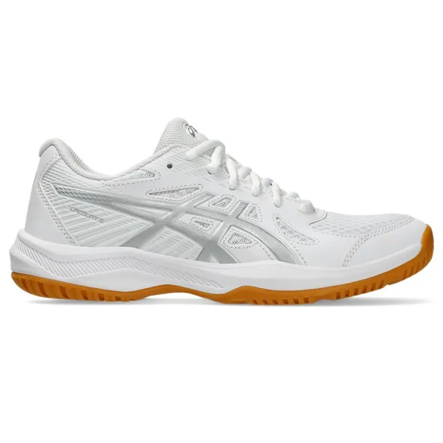 【asics 亞瑟士】排球鞋 羽球鞋 女鞋 匹克球 運動鞋 UPCOURT 6 白 1072A107-100