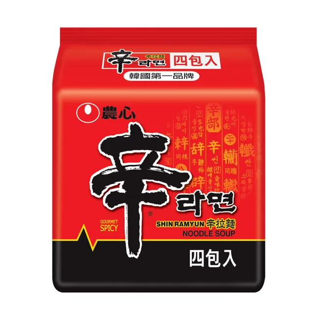 【NONG SHIM 農心】農心辛拉麵-4入(480g)