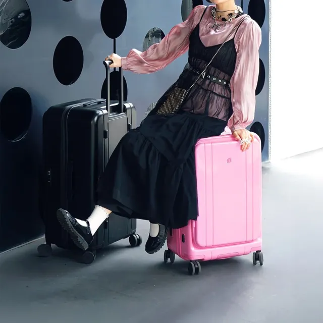 【NINETYGO】BOBO 24吋行李箱(上掀式/前開式/行李箱/擴充旅行箱/拉鍊旅行箱)