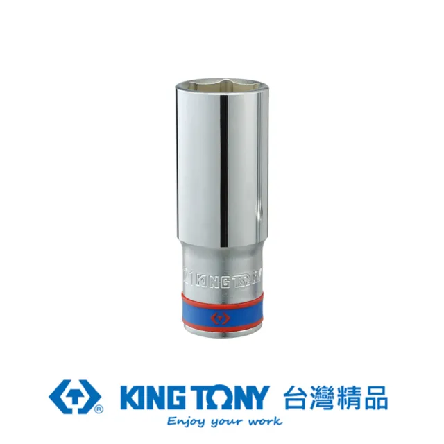 【KING TONY 金統立】專業級工具 1/2英吋(四分) DR. 公制六角長套筒 38mm (423538M)