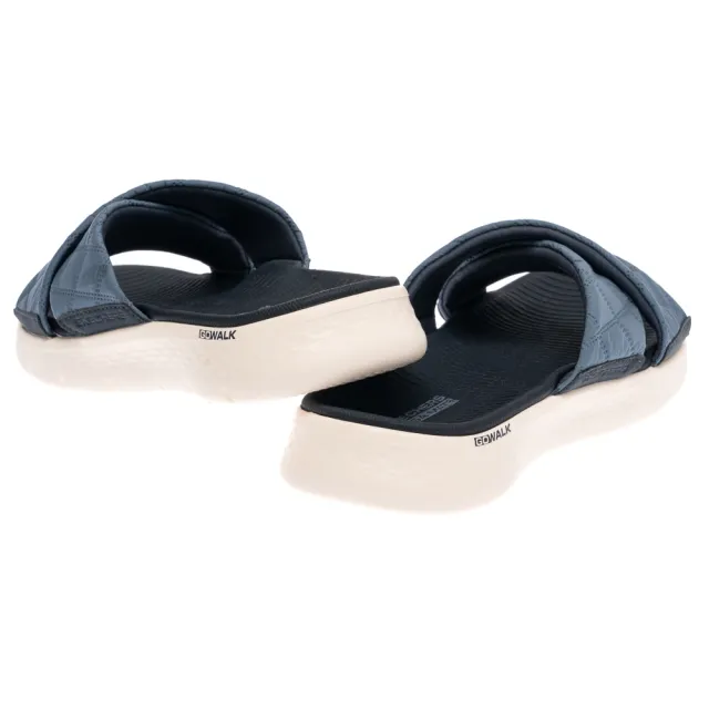 【SKECHERS】女鞋 健走系列 涼拖鞋 涼鞋 拖鞋 GO WALK FLEX SANDAL - COZY FIT (141536NVY)