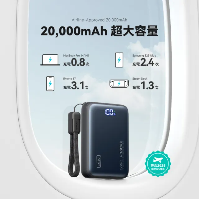 【INIU】Leopard 快充65W行動電源 P62-P1