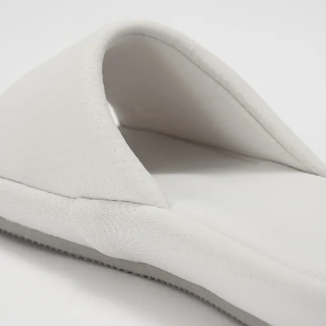 【MUJI 無印良品】涼感前開拖鞋(灰色/藍色)