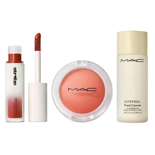 【M.A.C】超漾光持色美肌修顏組(超漾光持色奶凍腮紅7.3g+輕透光感腮紅蜜/打亮蜜4.3ml_雙11限定)