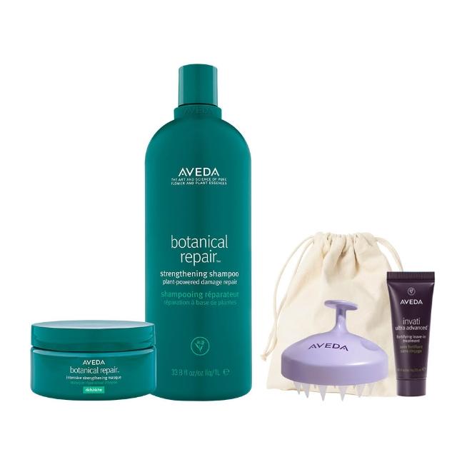 【AVEDA】花植結構大容量深層修護組(花植結構重鍵洗髮精1000m+花植結構重鍵護髮膜200ml_洗髮同時修護)
