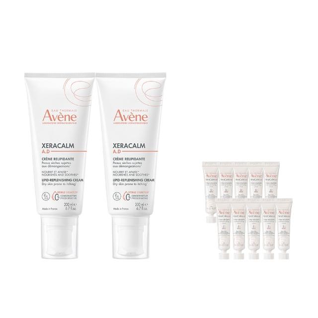 【Avene 雅漾官方直營】舒緩乾癢霜200ml 2入組(一般清爽型)