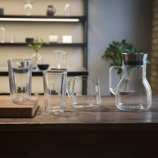 【Driver】甘丹茶壺聚會分享組(泡茶壺 茶具 茶器 茶杯 耐熱玻璃壺 雙層玻璃杯 茶壺茶杯組 送禮推薦)