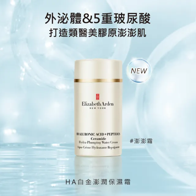 【伊麗莎白雅頓】官方直營 新版HA白金澎潤保濕霜50ml(乳霜/精華/澎澎霜)