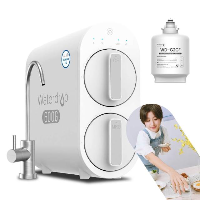 【Waterdrop】櫥下型 G2P600 RO逆滲透無桶直輸生飲淨水器(無鉛龍頭/純水機/直出式RO機)