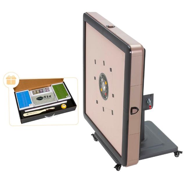 商密特 T350 二代過山麻將機為折疊款設計，採用珍珠白色外觀，尺寸為長96公分 x 寬96公分 x 高79公分，重量80kg，電壓為AC110V/60Hz。此款全自動牌桌適閤家庭或娛樂場使用，操作簡易，節省空間，提供高品質的麻將遊戲體驗。