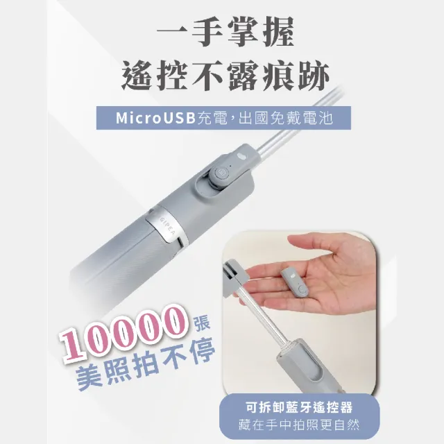 【MAGIPEA】美極品 三腳自拍棒 3.0 磁吸版(升級N52 強力磁吸 一吸即拍)