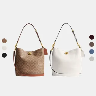 【COACH】蔻馳官方直營 WILLOW 柔軟水桶包-多色任選(CAT44/CW624)