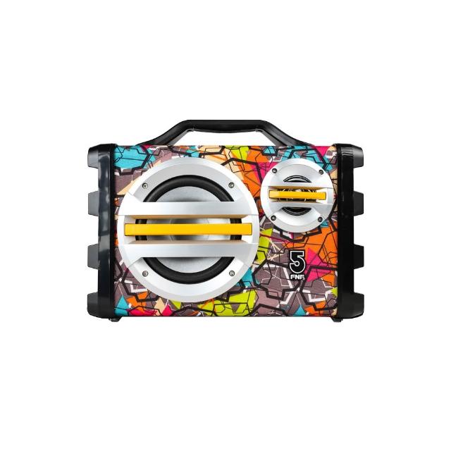  ifive SK055 手提式音響，支援藍芽連線與USB輸入，尺寸11x20x32cm、重量1.9kg，輕巧便攜。多色系設計，附背帶易攜帶，配件包含3.5mm音源線、充電線及說明書。無WiFi需求，迴圈播放模式適合戶外使用。中國製造，NCC認證CCAH19LP5630T1、BSMI許可R38369，提供1年保固，優質音效享受。 