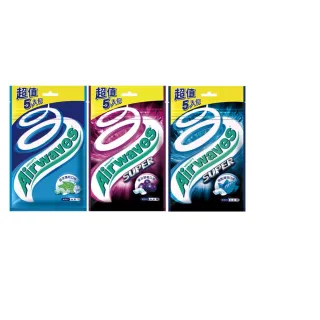 【Airwaves】超涼無糖口香糖 超涼薄荷 28g*5入*4組(提神/口氣清新)