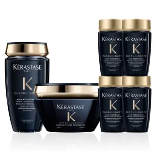 【KERASTASE 巴黎卡詩】黑鑽極萃逆時洗護組(洗髮精+髮膜)
