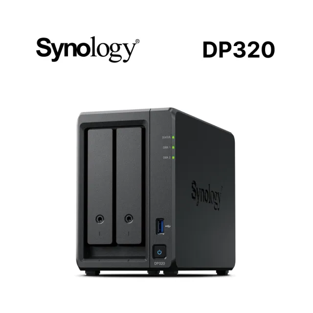 【Synology 群暉科技】DP320 直立式備份專用一體機(需自行組裝/商品拆封無法退換貨)