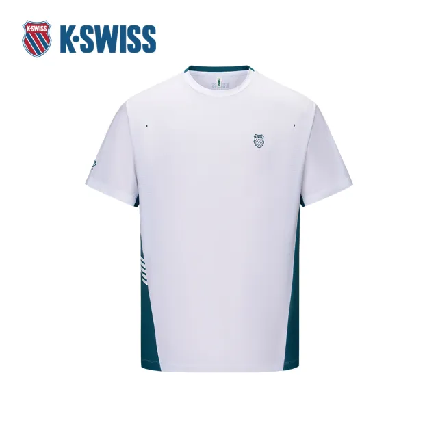【K-SWISS】60周年限量款 短袖T恤 Short Sleeve T-Shirt 休閒 男上衣 白色 1013236-101
