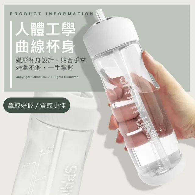 【GREEN BELL 綠貝】Tritan新極速運動水壺500ml(隨行 運動 戶外 防漏 SGS)