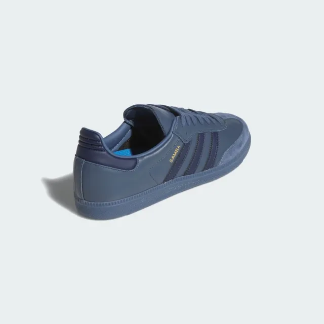 【adidas 愛迪達】Samba ADV 男女 休閒鞋 舒適 藍 德訓鞋(JH8803)