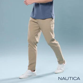 【NAUTICA】官方旗艦 男裝  經典棉感百搭休閒長褲(卡其色)