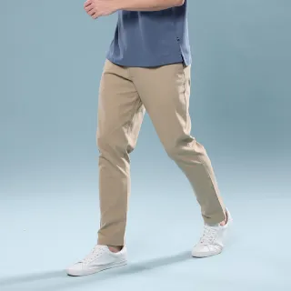 【NAUTICA】官方旗艦 男裝  經典棉感百搭休閒長褲(卡其色)